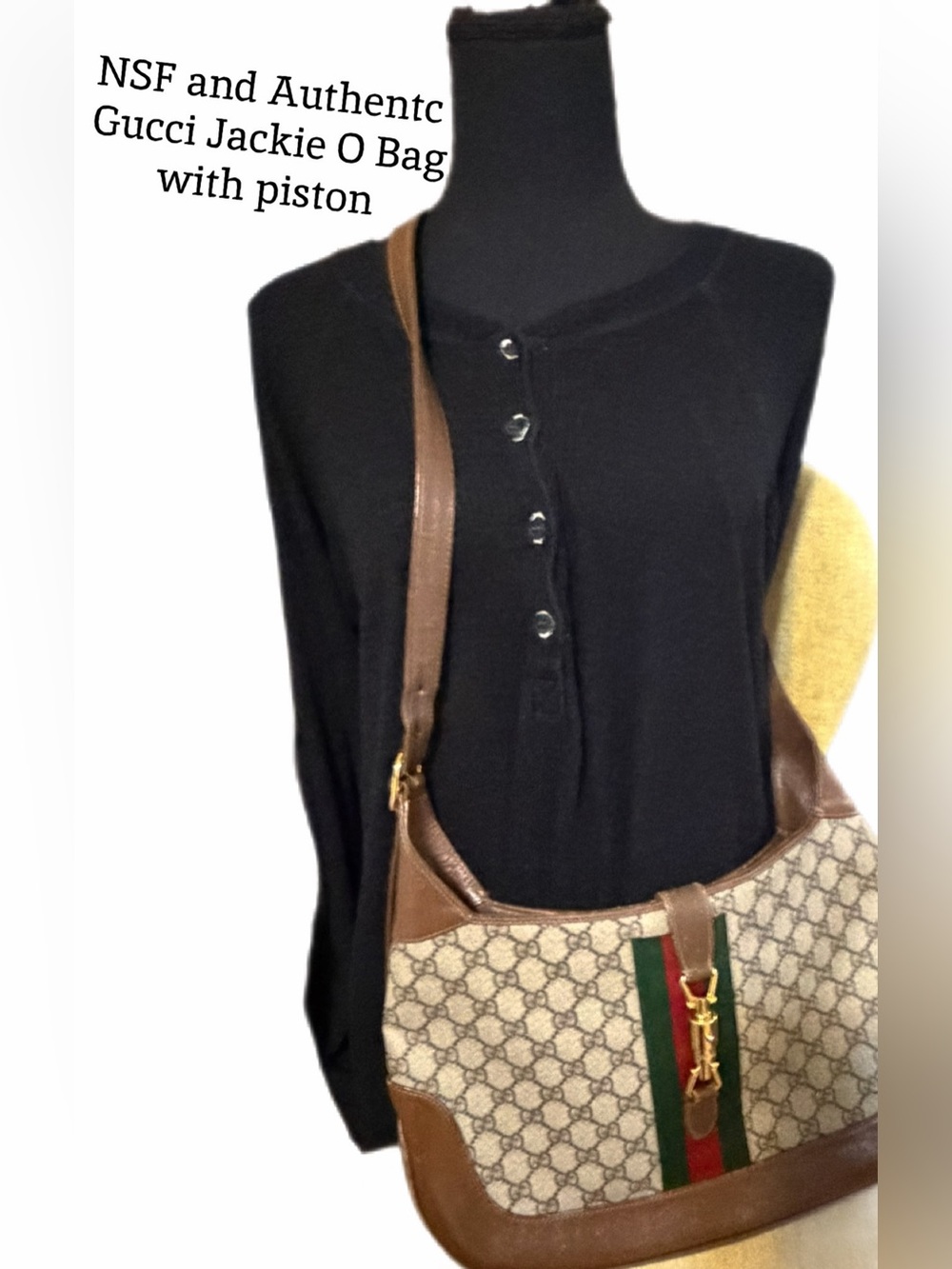 NSF Womens Henley Knit XL Black Cozy top with drop shoulders, oversized feel❤️